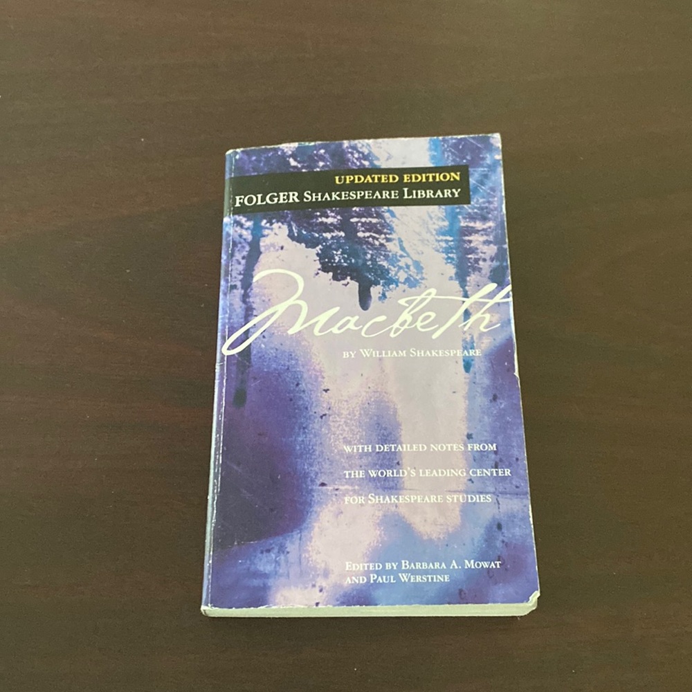 Used partially annotated Macbeth book